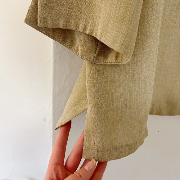 Collared Button Down Over Shirt 3/4 Length - Picture 3 of 4